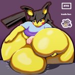 balls big_balls femboy front_view genitals huge_balls hyper hyper_balls hyper_genitalia lifting_balls male penis solo yellow_body xxvvxx nintendo pokemon pichu-kun_(character) generation_2_pokemon pichu pokemon_(species) 2024 hi_res