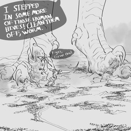 armor city cityscape claws debris destruction dialogue duo feet feral foot_fetish foot_lick landscape landscape_dwarfing licking macro mountain_range river servant shack size_difference speech_bubble toe_claws tongue gygjar dinosaur dromaeosaurid prehistoric_species reptile saurischian scalie theropod velociraptor 1:1 hi_res monochrome