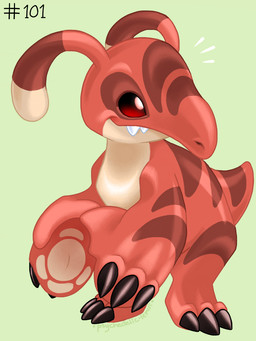 ambiguous_gender arm_markings back_markings biped brown_claws brown_finger_claws brown_toe_claws claws closed_smile emanata facial_markings fangs finger_claws green_background head_markings leg_markings markings mouth_closed multicolored_ears red_body red_eyes simple_background smile solo standing tail teeth text toe_claws psychedelic-lemur disney lilo_and_stitch trike_(sketch-lampoon) alien experiment_(lilo_and_stitch) 3:4 artist_name digital_media_(artwork) english_description signature