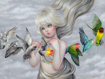 ambiguous_gender bangs body_horror casual_nudity cloud cloudy_sky double_lobe_lip double_lobe_lower_lip feathered_wings feathers female feral flying grey_body group hair lips long_hair sky surrealism thick_lips white_hair wings camilla_d'errico avian bird human mammal 4:3 formal_art hi_res oil_painting_(artwork) painting_(artwork) traditional_media_(artwork) traditional_painting_(artwork)