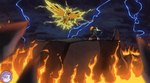 angry clothing determined electricity fire lightning mountain pokemonoc poncho rudy_the_blaziken scar size_difference thunder hyperchibiabsol nintendo pokemon avian blaziken generation_1_pokemon generation_3_pokemon legendary_pokemon pokemon_(species) zapdos absurd_res hi_res