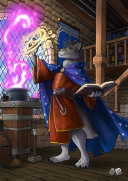 anthro black_claws blue_cape blue_clothing book bookshelf cape claws clothed clothing day finger_claws floor fur furniture green_eyes grey_body grey_fur grey_tail holding_book holding_object inside magic_user male male_anthro mouth_closed red_clothing red_robe robe solo standing tail toe_claws white_body white_fur white_tail window wood wood_floor hufnaar canid canine canis mammal wolf 2025 dated hi_res