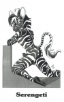 2002 anthro backsack balls bodily_fluids butt cum equid equine erection femboy genital_fluids genitals greyscale hi_res male mammal monochrome nude penis pose side_view solo stripes tail the_xoo tygger zebra