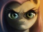 angry female feral fur green_eyes hair looking_at_viewer pink_hair solo stare the_stare yellow_body yellow_fur raikoh-illust friendship_is_magic hasbro my_little_pony fluttershy_(mlp) equid equine horse mammal pony 2012 4:3 detailed headshot_portrait portrait reaction_image signature