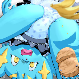4_fingers amber_eyes anthro biped blue_body blue_clothing blue_ears blue_fur blue_panties blue_underwear blush bottomwear brown_clothing brown_footwear brown_shoes clothed clothing embarrassed falling female fingers footwear fur grey_clothing iris loli open_mouth panties pattern_bottomwear pattern_clothing pattern_panties pattern_underwear pink_nose pink_tongue pokemorph polka_dot_panties pupils school_uniform shoes skirt small_nose solo spread_legs spreading tongue underwear uniform upside_down upskirt white_clothing wood_footwear wood_shoes yellow_eyes yellow_pupils young young_anthro young_female g-sun nintendo pokemon shinx_(g-sun) felid generation_4_pokemon mammal pokemon_(species) shinx 1:1 digital_media_(artwork) oekaki