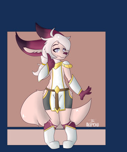 anthro armor belt boots cleric clothed clothing fluffy fluffy_tail footwear fur hair looking_forward male pink_body pink_fur ponytail shoes simple_background skimpy solo standing tail akipchu dungeons_and_dragons hasbro wizards_of_the_coast canid canine fennec_fox fox mammal true_fox 5:6 absurd_res alpha_channel hi_res