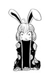 anthro asian_clothing clothing east_asian_clothing female floppy_ears japanese_clothing jaw_drop solo toony yabba_dabba_doo anonymous_artist dbz_episode_121 one_piece carrot_(one_piece) lagomorph leporid mammal minkmen_(one_piece) rabbit