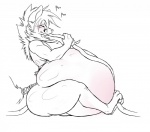 2012 abdominal_bulge anthro belly belly_inflation big_belly bloated blush breast_expansion breasts bulge butt butt_expansion canid canine clothing curling_toes darkzel digital_drawing_(artwork) digital_media_(artwork) expansion feet fox gesture gynomorph hose hose_in_butt hose_in_mouth hose_inflation huge_belly hyper hyper_belly inflation intersex mammal nipples pinky_(darkzel) pose purring raised_finger raised_pinky side_view sketch smile solo thigh_expansion torso_blush wide_hips