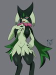 anthro breasts female solo druggetcat nintendo pokemon felid feline generation_9_pokemon mammal meowscarada pokemon_(species) absurd_res hi_res superabsurd_res