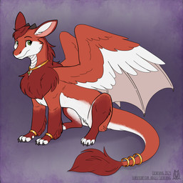 ambiguous_gender black_claws claws eyebrows feathers feral fur fur_tuft green_eyes iris looking_at_viewer mane pupils quadruped scales solo tail tail_tuft tuft white_body white_feathers white_scales white_tail wings lichfang mythology dragon mythological_creature mythological_scalie scalie 2025 full-length_portrait hi_res portrait