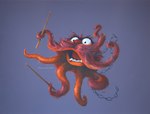 chain drumstick_(musical) facial_hair fangs hair male mustache red_hair scruffy solo teeth tentacles meglyman muppets animal_(muppets) cephalopod coleoid marine mollusk monster muppet octopodiform octopus 2021