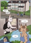 anthro baby breasts comic cottage dialogue english_text felid feline female fjollettigeren lagomorph leporid lynx mammal rabbit richirichi text young young_anthro