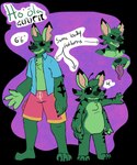 3_toes 4_arms 4_fingers antennae_(anatomy) anthro arm_markings biped black_eyes blue_clothing blue_shirt blue_topwear bottomwear chest_tuft claws clothed clothing dipstick_ears directional_arrow ear_markings feet finger_claws fingers green_claws green_nose grin leg_markings looking_at_viewer male markings multi_arm multi_limb multicolored_ears notched_ear open_clothing open_shirt open_topwear purple_background sharp_teeth shirt shorts simple_background smile solo standing teeth text toe_claws toes topwear tuft matlock99 disney lilo_and_stitch ho'ola alien experiment_(lilo_and_stitch) 2025 5:6 alpha_channel character_name constructed_language digital_drawing_(artwork) digital_media_(artwork) english_text fictional_language flat_colors hawaiian_text hi_res model_sheet tantalog_text