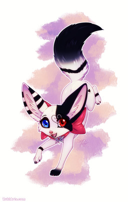 ambiguous_gender claws feet feral front_view fur inner_ear_fluff looking_at_viewer simple_background smile solo tail teeth toes tongue tuft rukifox canid canine fox mammal 2026 digital_drawing_(artwork) digital_media_(artwork) hi_res