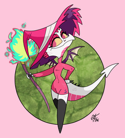 ambiguous_gender anthro beak clothing female hat headgear headwear magic solo staff tail wings unclescooter prehistoria warner_brothers dinosaur prehistoric_species reptile scalie 2026 hi_res