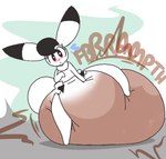 anthro big_diaper blush bodily_noises captain_bokko clothed clothing diaper diaper_only digital_media_(artwork) dummydoodles feces female fur hair hyper_soiling lagomorph leporid mammal messy_diaper on_one_leg one_leg_up osamu_tezuka pooping rabbit raised_leg soiled_diaper soiling soiling_diaper solo standing stink_fumes the_amazing_3 topless unclean_diaper used_diaper wearing_diaper