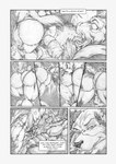 2017 abs angry anthro bovid butt caprine clothing comic deer dialogue duo emoc english_text erection genitals graphite_(artwork) greyscale hi_res imminent_sex male male/male mammal maurice_(nexus) monochrome muscular muscular_male nexus pencil_(artwork) penis presenting presenting_hindquarters teasing text thong traditional_media_(artwork) underwear