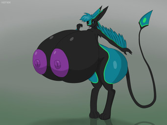 3_fingers 3_toes 4_ears anthro areola big_areola big_breasts big_nipples black_body black_breasts black_ears black_feathers black_sclera black_tail blue_body blue_eyes blue_feathers blue_hair blue_wings breasts feather_hair feathered_wings feathers feet female female_anthro fingers green_background green_body green_feathers grey_background hair huge_areola huge_breasts huge_nipples hyper hyper_breasts long_tail looking_at_viewer multi_ear nipples non-mammal_areolas non-mammal_breasts non-mammal_nipples nude nude_anthro nude_female open_mouth pseudo_hair purple_areola purple_insides purple_mouth purple_nipples purple_tongue simple_background solo tail thin_tail toes tongue winged_arms wings otex_(artist) ralena/ralaku avali avian 2025 4:3 absurd_res hi_res herm_(lore)