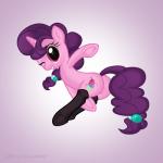 1:1 2015 anus butt clothing cutie_mark equid equine female feral friendship_is_magic genitals hair hasbro hi_res hisexpliciteditor hooves horn legwear looking_at_viewer looking_back mammal my_little_pony mythological_creature mythological_equine mythology nude one_eye_closed pink_eyes purple_hair purple_theme pussy pyruvate signature simple_background smile solo stockings sugar_belle_(mlp) third-party_edit unicorn vaginal wink