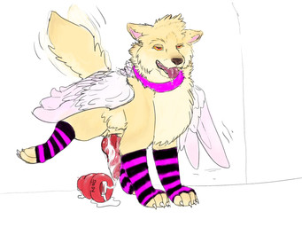 after_masturbation animal_genitalia animal_penis arm_warmers armwear big_penis bodily_fluids brown_body brown_fur canine_genitalia canine_penis claws clothing collar cum cum_in_sex_toy drooling excessive_cum excessive_genital_fluids feral fur genital_fluids genitals knot looking_pleasured male motion_lines open_mouth paws penetrable_sex_toy penis raised_leg saliva sex_toy simple_background solo tail tail_motion tailwag teeth tongue white_background wings starkledog canid canine mammal 2022 4:3 digital_media_(artwork) flat_colors hi_res source_request