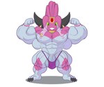 4_fingers abs balls big_balls big_muscles big_penis clothing fingers fusion genitals grey_body horn huge_muscles huge_penis hyper hyper_muscles looking_at_viewer male muscular muscular_male nipples pecs penis pokemon_fusion short_stack simple_background smile solo teapot_(body_type) yellow_eyes vezerem fakemon nintendo pokemon carou_(vezerem) generation_4_pokemon generation_6_pokemon hoopa hoopa_(confined) humanoid legendary_pokemon mesprit pokemon_(species) 6:5 hi_res