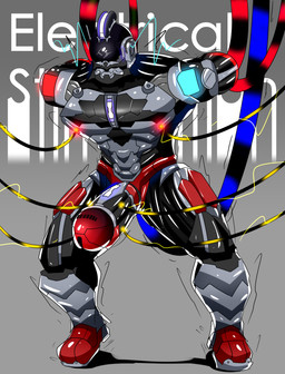 electrostimulation machine male muscular not_furry solo hwolfhr capcom street_fighter zangief android humanoid robot hi_res