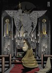 altar anthro baro't_saya beads candle candlelight church detailed_background female filipiniana light looking_back philippines prayer_beads rosary solo veil w0lfi unnamed_character canid canine mammal absurd_res hi_res