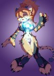 4_toes anthro bodily_fluids breasts claws defeated eyes_closed featureless_breasts featureless_crotch feet female solo tears toe_claws toes leeeee_l unhappy_raccoon kitana_(unhappy_raccoon) cheetah felid feline mammal hi_res