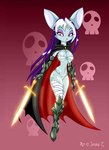 bat big_breasts breasts clothed clothing dual_wielding female jessica_elwood mammal panties skimpy solo source_request sword underwear weapon wide_hips
Rating: Questionable
Score: 1
User: msc
Date: April 23, 2007