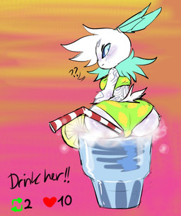 antennae_(anatomy) anthro beverage big_butt bikini blush butt clothing container cup drinking_straw female foam freckles grumpy looking_at_viewer neck_tuft rear_view sitting solo swimwear tattoo thick_thighs tuft two-piece_swimsuit wiversrivers twitter titi_(wiversrivers) animal_humanoid arthropod arthropod_humanoid humanoid insect insect_humanoid lepidopteran moth