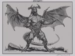 after_transformation anthro biceps bottomwear clothing fur horn loincloth male membrane_(anatomy) muscular muscular_anthro muscular_male open_mouth pecs sharp_teeth simple_background solo tail teeth torn_clothing transformation wings taran_fiddler mythology dragon mythological_creature mythological_scalie scalie were weredragon 2020 4:3 digital_media_(artwork) greyscale hi_res monochrome