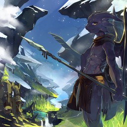 abs anthro anthrofied athletic athletic_anthro athletic_male black_body black_horn black_scales bottomwear clothed clothing cloud day grass group holding_object holding_weapon horn light loincloth looking_aside looking_at_viewer male melee_weapon membrane_(anatomy) membranous_wings mountain nature outside pecs plant polearm river scales scarf sculpture shield sky smile snout snow snowing solo_focus spear standing statue sunlight tree tribal water waterfall weapon wings yellow_eyes chilon dreamworks european_mythology how_to_train_your_dragon mythology toothless dragon fury_(httyd) mythological_creature mythological_scalie night_fury scalie western_dragon 1:1 2014 absurd_res hi_res