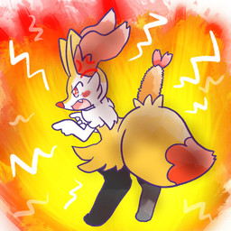 ambiguous_anthro ambiguous_gender angry anthro biped cross-popping_vein cute_fangs digitigrade dipstick_tail emanata fangs food frown gesture hand_gesture leaning leaning_forward markings object_in_tail open_frown open_mouth pointing rear_view shrimp_(food) simple_background snout solo standing tail tail_markings teeth three-quarter_view annyui0611 nintendo pokemon braixen canid generation_6_pokemon mammal pokemon_(species) 1:1 2024 digital_drawing_(artwork) digital_media_(artwork) full-length_portrait hi_res japanese_description portrait translated_description