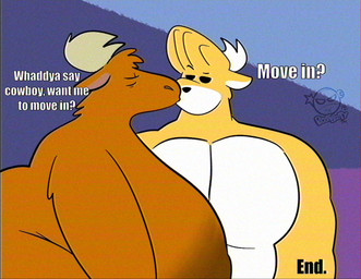 after_sex alternate_species anthro antlers big_breasts big_muscles big_nipples big_pecs breasts brown_body brown_fur cliffhanger dialogue duo female female_anthro fur furrification horn huge_breasts kissing_cheek male male/female mismatched_sexual_dimorphism muscular muscular_male nipples nude nude_anthro nude_female overweight overweight_female pecs tan_antlers text possbooty cartoon_network johnny_bravo_(series) becky_(johnny_bravo) johnny_bravo deer mammal moose new_world_deer 2025 comic digital_drawing_(artwork) digital_media_(artwork) end_page english_text hi_res