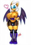 anthro big_breasts blue_eyes boots breasts choker clothing female flashing footwear heart_symbol huge_breasts jewelry legwear necklace nipples one_eye_closed shoes solo thigh_gap thigh_highs wide_hipped_female wide_hips wings wink luvon sega sonic_the_hedgehog_(series) rouge_the_bat bat mammal