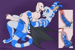 3_toes 4_toes animal_genitalia animal_penis animal_pussy anthro anthro_on_feral anthro_penetrating anthro_penetrating_feral balls bestiality big_dom_small_sub blue_body blue_fur blue_markings blue_penis blush blush_lines bodily_fluids bodily_fluids_in_pussy canine_genitalia canine_penis canine_pussy cervix claws cum cum_in_pussy cum_inside cum_spurt digitigrade dominant dominant_male duo ejaculation feet female female_on_top female_penetrated feral feral_penetrated fur genital_fluids genitals hair hindpaw internal internal_vaginal interspecies knot knotting leaking_cum looking_pleasured male male/female male_on_feral male_penetrating male_penetrating_female markings membrane_(anatomy) membranous_wings naughty_face nude on_top pawpads paws penetration penile penile_penetration penis penis_in_pussy pussy pussy_ejaculation sex simple_background size_difference soles submissive submissive_female tail toes tongue tongue_out vaginal vaginal_fluids vaginal_penetration white_body white_fur winged_arms wings lichfang tuqiri bat canid canine canis crux domestic_dog mammal hi_res