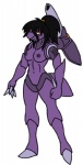 anthro breasts decepticon female genitals looking_at_viewer nipples orange_eyes pussy solo gb_of_bs hasbro nintendo pokemon takara_tomy transformers generation_5_pokemon genesect legendary_pokemon pokemon_(species)