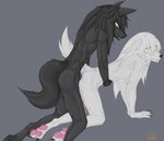 alternate_species anthro anthrofied butt crossgender duo erection ftm_crossgender furrification genitals kemono male male/male penis johnsergal inuyasha kayllik inuyasha_(inuyasha) kagome_higurashi canid canine canis domestic_dog equid equine horse mammal absurd_res hi_res