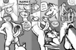 anal anal_insertion anal_penetration balls blood butt buttplug canine castration cock_and_ball_torture dialog dog english_text gay german_shepherd gore husky insertion lenexwants male monochrome nude oral penetration restrained rimming rope sex_toy smile text vein
Rating: Explicit
Score: -16
User: Peekaboo
Date: December 07, 2013
