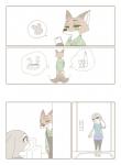 2016 anthro canid canine clothed clothing comic disney female fox fur green_eyes hi_res judy_hopps lagomorph leporid male mammal nick_wilde puki purple_eyes rabbit red_fox true_fox zootopia