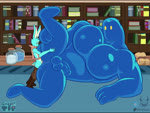 anal anal_orgasm anal_penetration anthro anthro_penetrating anthro_penetrating_humanoid anthro_penetrating_male ball_slap balls balls_deep blue_body bodily_fluids body_part_in_ass bookshelf bouncing_breasts breasts container cum cum_in_ass cum_inside cum_on_chest cum_on_ground cum_on_own_chest cum_on_self cum_while_penetrated cumshot dialogue dirty_talk duo ejaculation erection fade_in fade_out furniture genital_fluids genitals hands-free humanoid_genitalia humanoid_on_anthro humanoid_penetrated humanoid_penis inside jar large_pecs larger_humanoid larger_male larger_penetrated male male/male male_on_anthro male_on_humanoid male_penetrated male_penetrating male_penetrating_humanoid male_penetrating_male muscular muscular_male one_leg_up orgasm penetration penile penile_penetration penis penis_in_ass precum raised_leg sex size_difference slap small_dom_big_sub small_top_big_bottom smaller_anthro smaller_male standing text text_box throbbing throbbing_penis unusual_bodily_fluids unusual_cum unusual_genital_fluids yellow_eyes naughty_rexkuro ko-fi patreon small_on_top adventurer_(small_on_top) lace_(small_on_top) avian bird goo_creature goo_humanoid humanoid lagomorph leporid mammal rabbit 2024 animated english_text huge_filesize long_playtime sound watermark webm