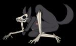 anthro black_body black_fur black_sclera blue_eyes bone breasts female fur genitals hair mask nipples pussy simple_background skeletal_arm skeletal_foot skeletal_hand skeletal_leg skull skull_head solo transparent_background keadonger scp_foundation fan_character scp-1471 scp-1471-a canid canine malo malo_1.1 mammal monster undead alpha_channel hi_res