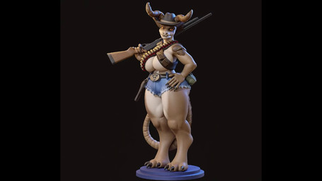 2_horns anthro areola big_breasts breasts claws clothing digitigrade female genitals gun horn non-mammal_breasts plump_labia ranged_weapon solo tail thick_thighs thong underwear vulva weapon guyhughmann sinofw3d fallout microsoft deathclaw reptile scalie 16:9 3d_(artwork) 3d_animation animated digital_media_(artwork) no_sound short_playtime turntable_(animation) video widescreen