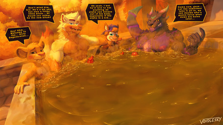 age_difference bath blush blush_lines bodily_fluids bubble fart fart_bubbles genitals inviting_viewer knot knotted_penis male masturbation pedophilia_temptation penis profanity size_difference snot snot_bubble snot_fetish snot_string talking_to_viewer text young voidlesky disney mythology the_lion_king davi_(voidlesky) simba_(the_lion_king) voidlesky_(character) canid canine canis domestic_dog dragon felid german_shepherd herding_dog lion mammal mythological_creature mythological_scalie pantherine pastoral_dog scalie wolf 16:9 english_text hi_res widescreen