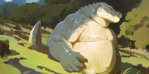 anthro belly male moobs muscular muscular_anthro muscular_male navel outside overweight overweight_anthro overweight_male partially_submerged pecs shirtless_anthro shirtless_male solo swamp water yellow_sclera hoggan alligator alligatorid crocodilian reptile scalie 2025 digital_media_(artwork) digital_painting_(artwork) hi_res painting_(artwork)