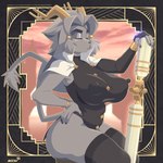 anthro antlers big_breasts breasts butt clothed clothing eyes_closed female floppy_ears horn legwear lop_ears nipple_outline solo tight_clothing galacticmichi pseudoregalia sybil_(pseudoregalia) bovid caprine goat hybrid jackalope lagomorph leporid mammal rabbit 1:1 2024