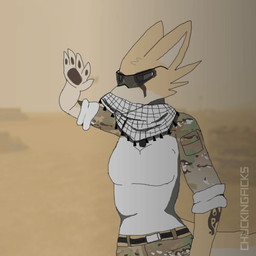 anthro arm_tattoo belt blinking blurred_background brown_eyes brown_paws camo clothed clothed_female clothing covering covering_mouth desert dog_tags eyewear female fur kerchief mask military military_uniform multicam rolled_up_sleeves sandstorm scarf shemagh solo special_forces sunglasses tail tan_body tan_fur tattoo uniform wind chuckingficks kathy_finnick_(chuckingficks) canid canine fennec_fox fox mammal true_fox 1:1 animated hi_res widescreen