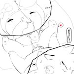 bodily_fluids cum cum_inside cum_on_face cumshot duo ejaculation female genital_fluids male male/female vaginal y0dare hello_kitty_(series) onegai_my_melody sanrio badtz-maru my_melody 1:1