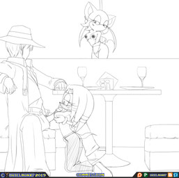 anthro areola breast_play breasts dancing erection female genitals group hair human_on_anthro interspecies male male/female male_on_anthro nipples nude penis pole pole_dancing sex titfuck trio urielmanx7 sega sonic_adventure sonic_the_hedgehog_(series) rouge_the_bat tikal_the_echidna bat echidna human mammal monotreme 2019 digital_media_(artwork) hi_res
