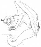 bed egg feathered_wings feathers furniture lying male on_bed oviposition pregnant pregnant_male solo wings conditional_dnp wolftacos homestuck ms_paint_adventures davesprite animal_humanoid avian avian_humanoid humanoid sprite_(homestuck) digital_media_(artwork) monochrome sketch